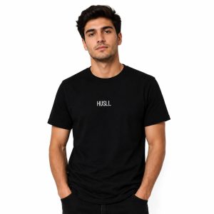 تیشرت مشکی HUSLL مردانه