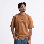 تیشرت قهوه ای شتری گلدوزی Positive Energy
